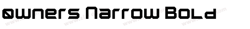 0wners Narrow Bold字体转换